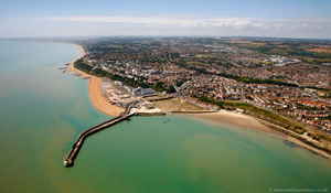 Folkestone Harbour from the air