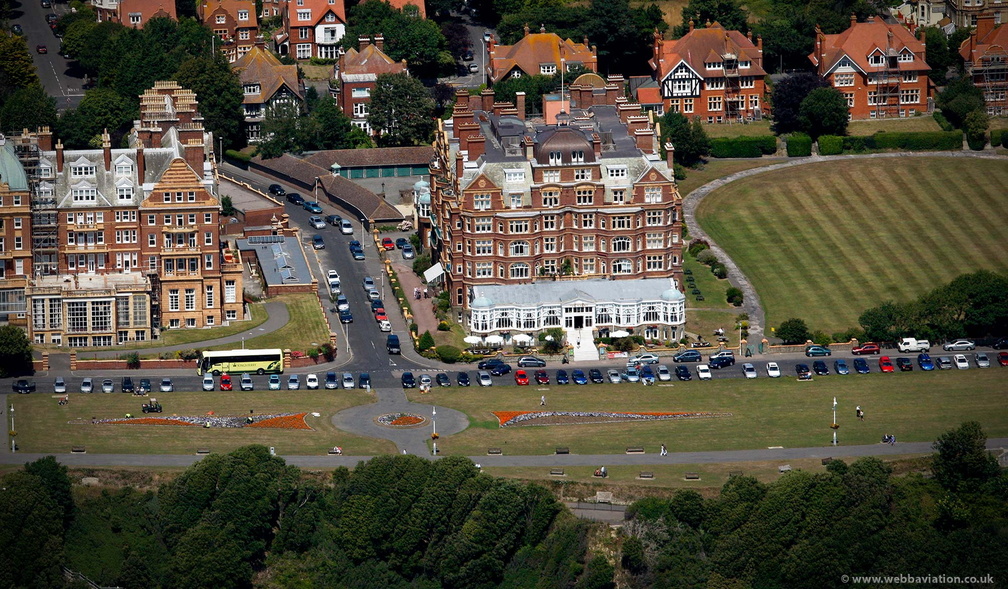 The Grand Hotel Folkestone  from the air