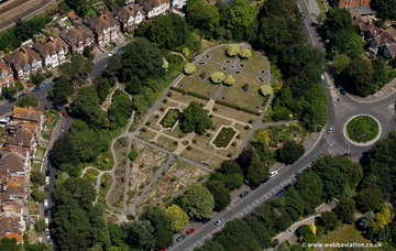 Kingsnorth Gardens  Folkestone from the air