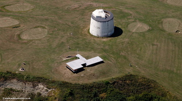 Martello Tower Folkestone  from the air