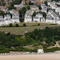 Clifton Crescent Folkestone from the air