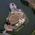 Leeds Castle Kent from the air 