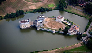 Leeds Castle Kent from the air 