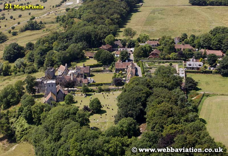 Lympne Kent  England UK aerial photograph