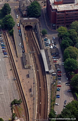 Maidstone East railway station from the air