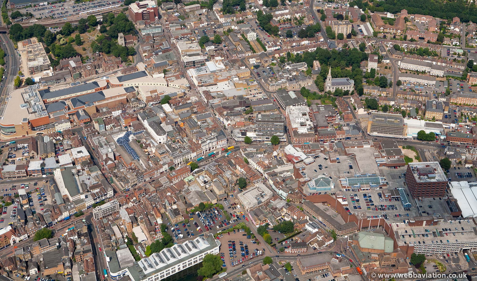 Maidstone  from the air