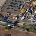 Margate Scenic Railway roller coaster  from the air