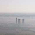 disused Richborough Power Station  from the air