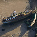  shipwrecks on the River Medway from the air