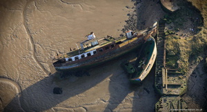  shipwrecks on the River Medway from the air