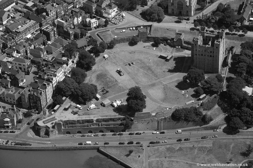 Rochester Castle from the air