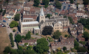 Rochester Cathedral from the air