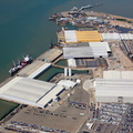 the Port of Sheerness Kent  UK  from the air 