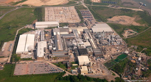 Kemsley Paper Mill Sittingbourne from the air
