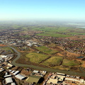Milton Creek Country Park Sittingbourne from the air
