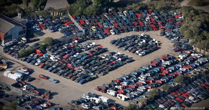 scrapyard   from the air