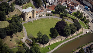 Tonbridge Castle from the air