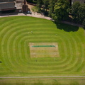 Cricket Pitch at  Tonbridge School from the air