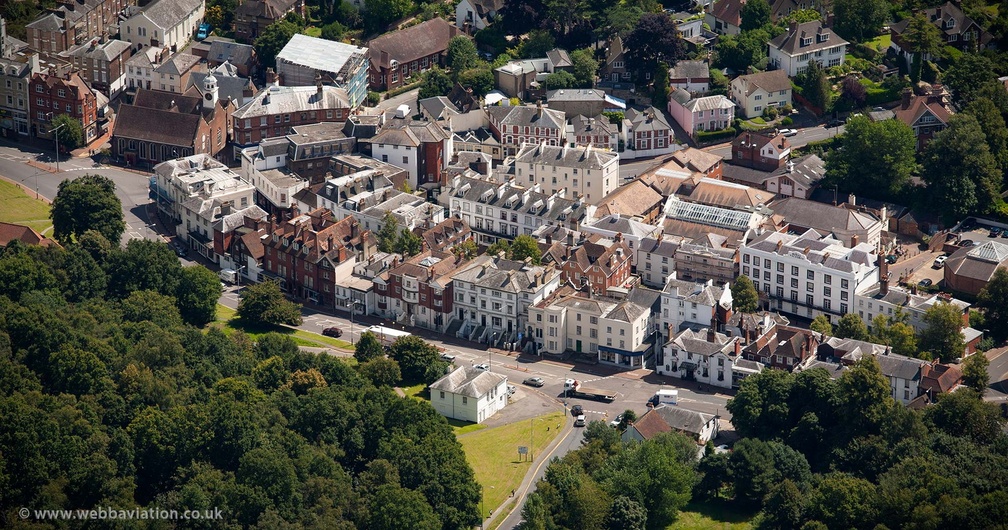 The Pantiles Tunbridge Wells from the air