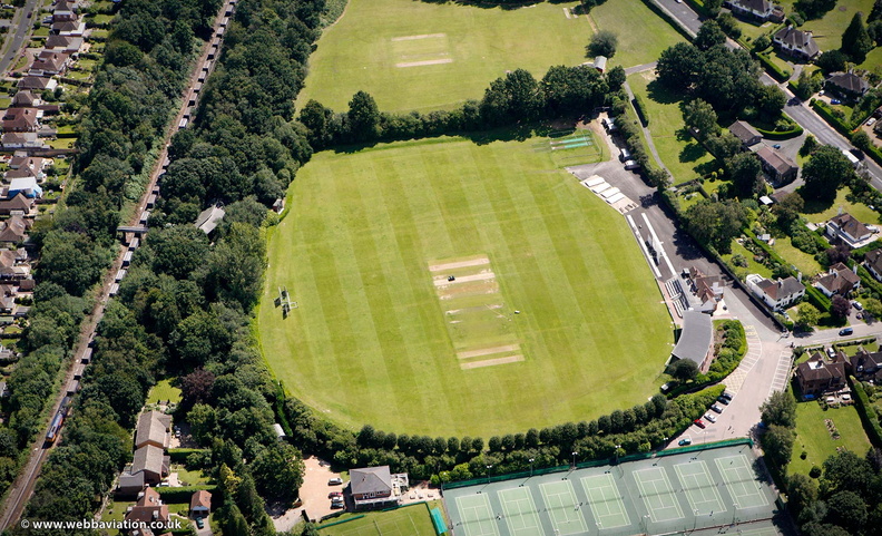 The Nevill Ground Tunbridge Wells  from the air
