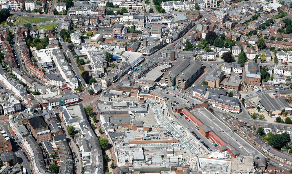 town centre   from the air