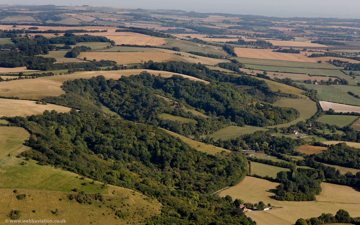 Wye Downs from the air
