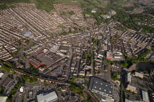 Accrington  town centre  BB5 from the air