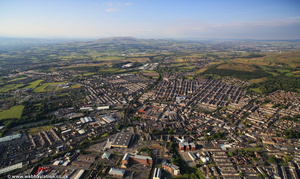 Accrington Lancashire from the air 
