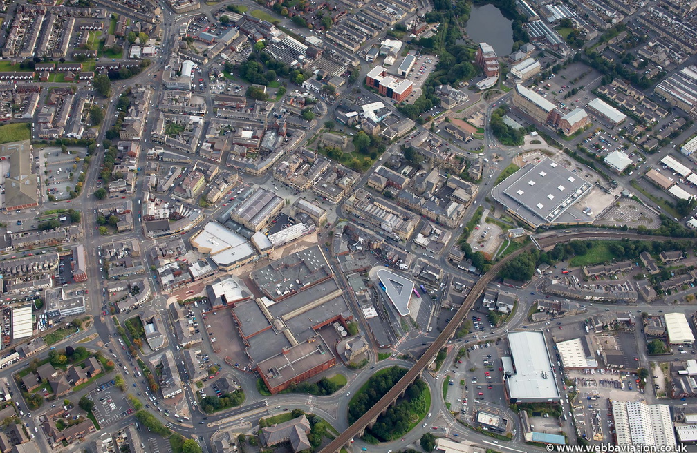  Accrington town centre from the air 