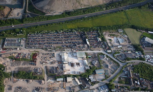 Moorfield Industrial Estate from the air