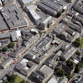  Blackburn Road  Accrington town centre  from the air 
