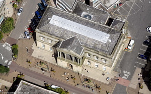 Accrington Town Hall from the air 