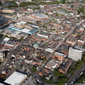 Ashton-under-Lyne town centre from the air