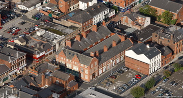 Clarence Arcade Stamford Street Ashton-under-Lyne  from the air