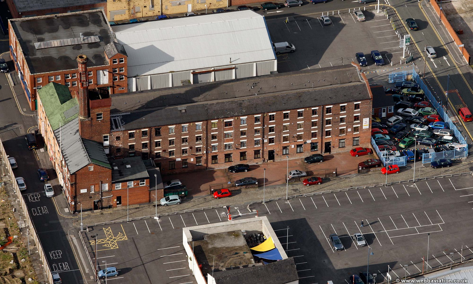 Goodhope Mill, Ashton-under-Lyne from the air
