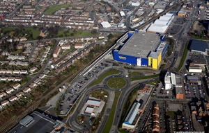 IKEA  Ashton-under-Lyne from the air