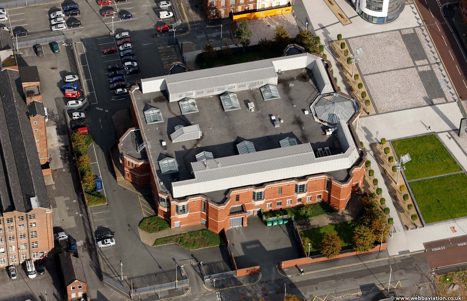 Tameside Magistrates' Court  Ashton-under-Lyne from the air