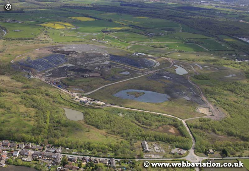 Astley Green Landfuill Tip , Greater Manchester  aerial photograph