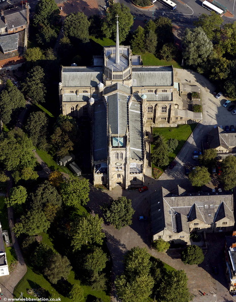 Blackburn Cathedral from the air  