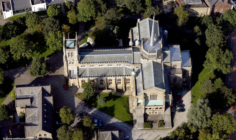 Blackburn Cathedral from the air  