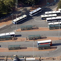Blackburn Boulevard bus station  from the air  