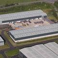Fagan & Whalley distribution depot, Frontier Park, Blackburn from the air