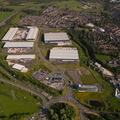 Frontier Park Blackburn Lancashire from the air