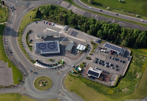 Frontier Park Services Blackburn  Lancashire from the air