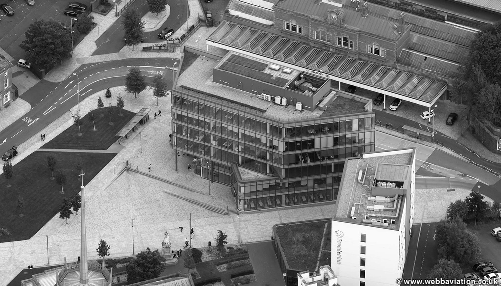 One Cathedral Square  Blackburn from the air  