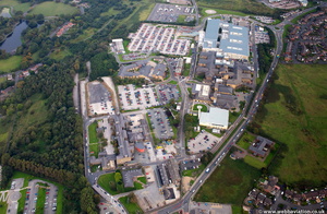 Royal Blackburn Hospital from the air  