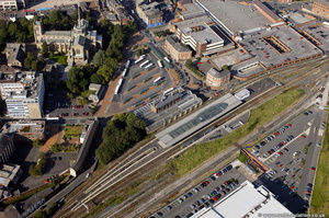Blackburn railway station from the air  
