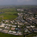 Whitebirk Industrial Estate Blackburn   from the air