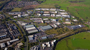 Whitebirk Industrial Estate Blackburn  from the air