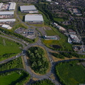 Whitebirk Roundabout Blackburn Lancashire from the air